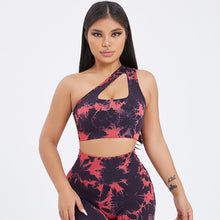 Load image into Gallery viewer, Seamless One-Shoulder Bra &amp; Scrunch Leggings Set - High Waisted Yoga Pants
