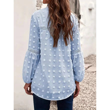 Load image into Gallery viewer, Women’s Long‑Sleeve V‑Neck Business Casual Blouse
