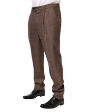 Load image into Gallery viewer, Brunello Cucinelli Brown Wool Mid Waist Dress Trouser Pants
