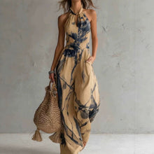 Load image into Gallery viewer, Women's Halter Backless Wide-Leg Jumpsuit | Boho Beach Jumpsuit in 7 Colors
