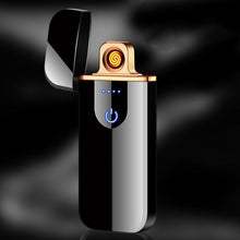Load image into Gallery viewer, Modern Touch Electric lighter Plasma Lighters Dual arc Lighter USB lighters Flameless Rechargeable Lighter Windproof Lighter Electric lighters for  Men Gift Gadgets Accessories
