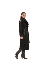 Load image into Gallery viewer, Genuine Mink Fur Eco Suede Coat
