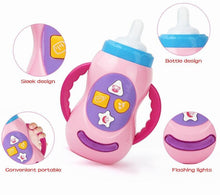 Load image into Gallery viewer, Baby Simulation Milk Bottle Toy LED Flashing Baby Bottle With Sound and Light Toys For Baby
