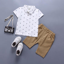 Load image into Gallery viewer, Modern Luxury Baby Boys T shirt And Shorts Anchor Printed Children's Clothing in Elegant  Deisgn
