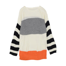 Load image into Gallery viewer, Mixed Striped Oversized Sweater
