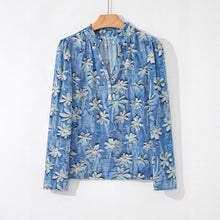 Load image into Gallery viewer, Women's Retro Floral Print Chiffon Blouse – Loose Fit Long-Sleeve Top
