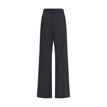 Load image into Gallery viewer, ALAINPAUL Black Fleece Wool Casual Pants
