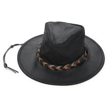 Load image into Gallery viewer, Minnetonka Airflow "Fold Up" Outback - Leather Australian Hat
