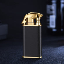 Load image into Gallery viewer, Creative Blue Flame Lighter Dolphin Dragon Tiger Double Fire Metal Winproof Lighter Inflatable Lighter
