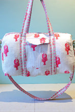 Load image into Gallery viewer, SC - ETA 2/10 - Coastal Catch Lobster Print Duffel Bag
