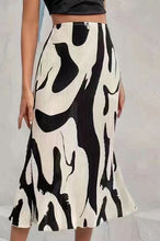Load image into Gallery viewer, Women's Zebra Print Pleated Skirt – Irregular Hem &amp; Side Slit
