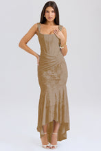 Load image into Gallery viewer, Mozision Off-shoulder Backless Sexy Evening Dress For Women Purple Sleeveless Strapless Ruched Bodycon Club Party Dress
