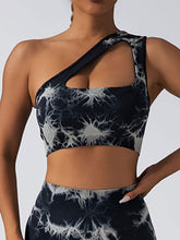 Load image into Gallery viewer, Seamless One-Shoulder Bra &amp; Scrunch Leggings Set - High Waisted Yoga Pants
