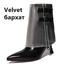 Load image into Gallery viewer, Elegant Short Boots: With Thin High Heels
