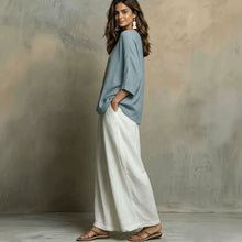 Load image into Gallery viewer, Women's Bohemian Loose Three-Quarter Sleeve Top Set
