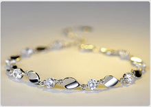 Load image into Gallery viewer, Diamond-encrusted 925 sterling silver bracelet
