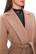 Load image into Gallery viewer, Geneva Classic Wraparound Wool Blend Overcoat in Camel
