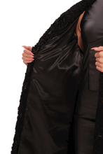 Load image into Gallery viewer, Noir Genuine Karakul Wool Overcoat
