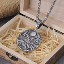 Load image into Gallery viewer, Tree of Life Amulet Stainless Steel Men’s Necklace

