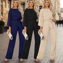 Load image into Gallery viewer, Solid Color Slim-Fit Long Sleeve Knit Jumpsuit | 3 Colors S–XXL
