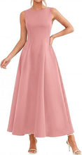 Load image into Gallery viewer, Women's Slim-Fit Long Vest Dress – A-Line High-Waist Sleeveless
