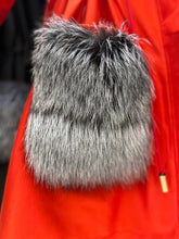 Load image into Gallery viewer, Roma Genuine Silver Fox Fur Rabbit Fur Insulated Parka in Red
