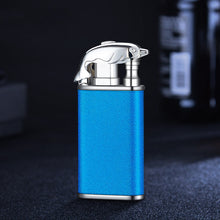 Load image into Gallery viewer, Creative Blue Flame Lighter Dolphin Dragon Tiger Double Fire Metal Winproof Lighter Inflatable Lighter
