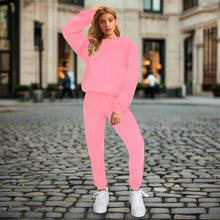 Load image into Gallery viewer, Women's Oversized Drop-Shoulder Sweatshirt &amp; Jogger Pants Sweatsuit Set

