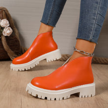 Load image into Gallery viewer, Women’s Plus-Size Chunky-Heeled Ankle Boots
