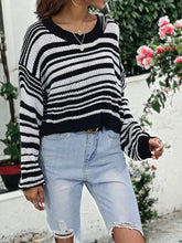 Load image into Gallery viewer, Drop Shoulder Striped Sweater

