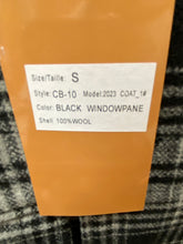 Load image into Gallery viewer, Veno Giovanni CB-10 Black Windowpane Double breasted 100% Wool Overcoat/Topcoat
