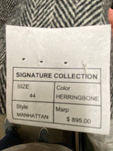Load image into Gallery viewer, Signature Collection Manhattan Double Breasted Herringbone Topcoat with Fur Collar
