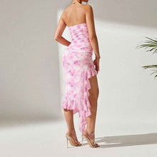 Load image into Gallery viewer, European Sexy Slit : Strapless Dress
