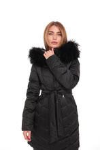 Load image into Gallery viewer, Genuine Fur Trim Down Coat
