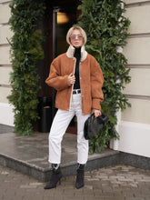 Load image into Gallery viewer, Genuine Shearling Lamb Leather Jacket

