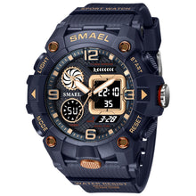 Load image into Gallery viewer, Sport Watch For Men WIth  Dual Time Waterproof 50M Miliatry Watches Chronograph Alarm Army Wristwatch
