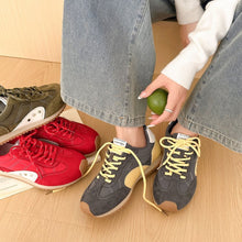 Load image into Gallery viewer, Women's Platform Lace-Up Sneakers | German Trainer Style Height-Increasing Casual Shoes | EU 36–40
