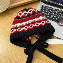 Load image into Gallery viewer, Winter Vintage Wool Bag Cap – Warm Ear Protection Hat for Cold Weather
