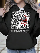 Load image into Gallery viewer, Women’s Krampus vs Santa Hoodie
