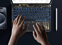Load image into Gallery viewer, 360 Swivel Keyboard Clear Case For IPad Smart Trackpad Bluetooth-compatible Keyboard Case Cover With Pen Slot

