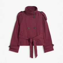 Load image into Gallery viewer, Women’s Lace-Up Waist Trench Coat
