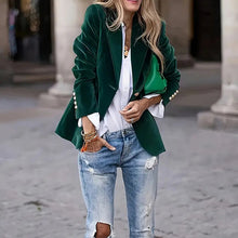 Load image into Gallery viewer, Women’s Slim-Fit Notch-Lapel Blazer
