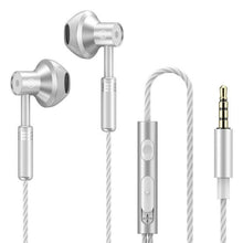 Load image into Gallery viewer, 9D Stereo Earphones Mic Headphone Headset In-ear Wired Headphones Bass Wire Earphone Earbud Phone Headset With Microphone Wired Earbuds Noise Isolating in-Ear Headphones Earphones with Mic Volume Control Plug for Sports Workout Compatible
