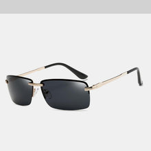 Load image into Gallery viewer, Luxury Classic Retro Rimless Sunglasses Men Polarized Gold Men's Shades Sun Glasses Luxury brands Night Driving Glasses Oculos de sol
