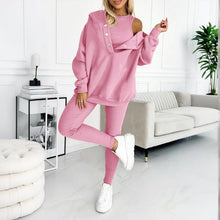 Load image into Gallery viewer, Women’s solid color three piece set
