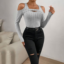 Load image into Gallery viewer, Women's Ribbed Long Sleeve Top
