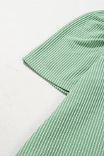 Load image into Gallery viewer, Blossom Corded Crew Neck Puff Sleeve Mini Dress
