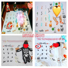 Load image into Gallery viewer, Newborn Baby Milestone Photography Blanket - # BAGE41110002
