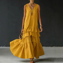 Load image into Gallery viewer, Women's Ice Silk Sleeveless Loose Maxi Dress – 6 Colors S–5XL
