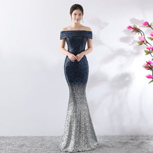 Load image into Gallery viewer, Birthday Party Dress Slimming Host Long Dress
